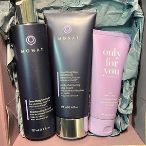💜 NEW Monat 3 Piece Bundle: Smoothing Shampoo and Conditioner + CC Cream
